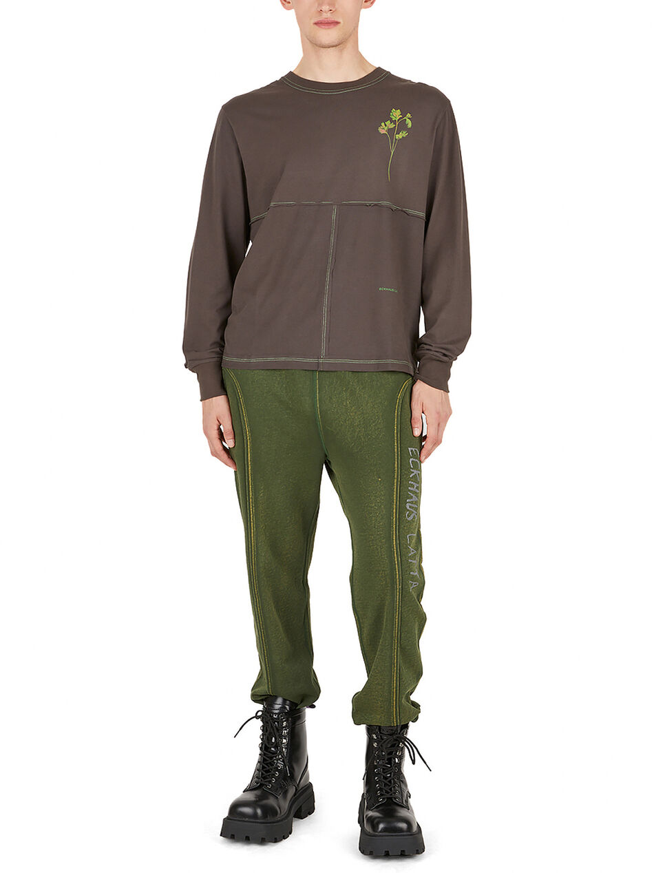 Lapped Long Sleeve T-Shirt with Graphic Print