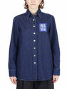 Raf Simons Denim Shirt with Logo Patch Blue flraf0246010blu