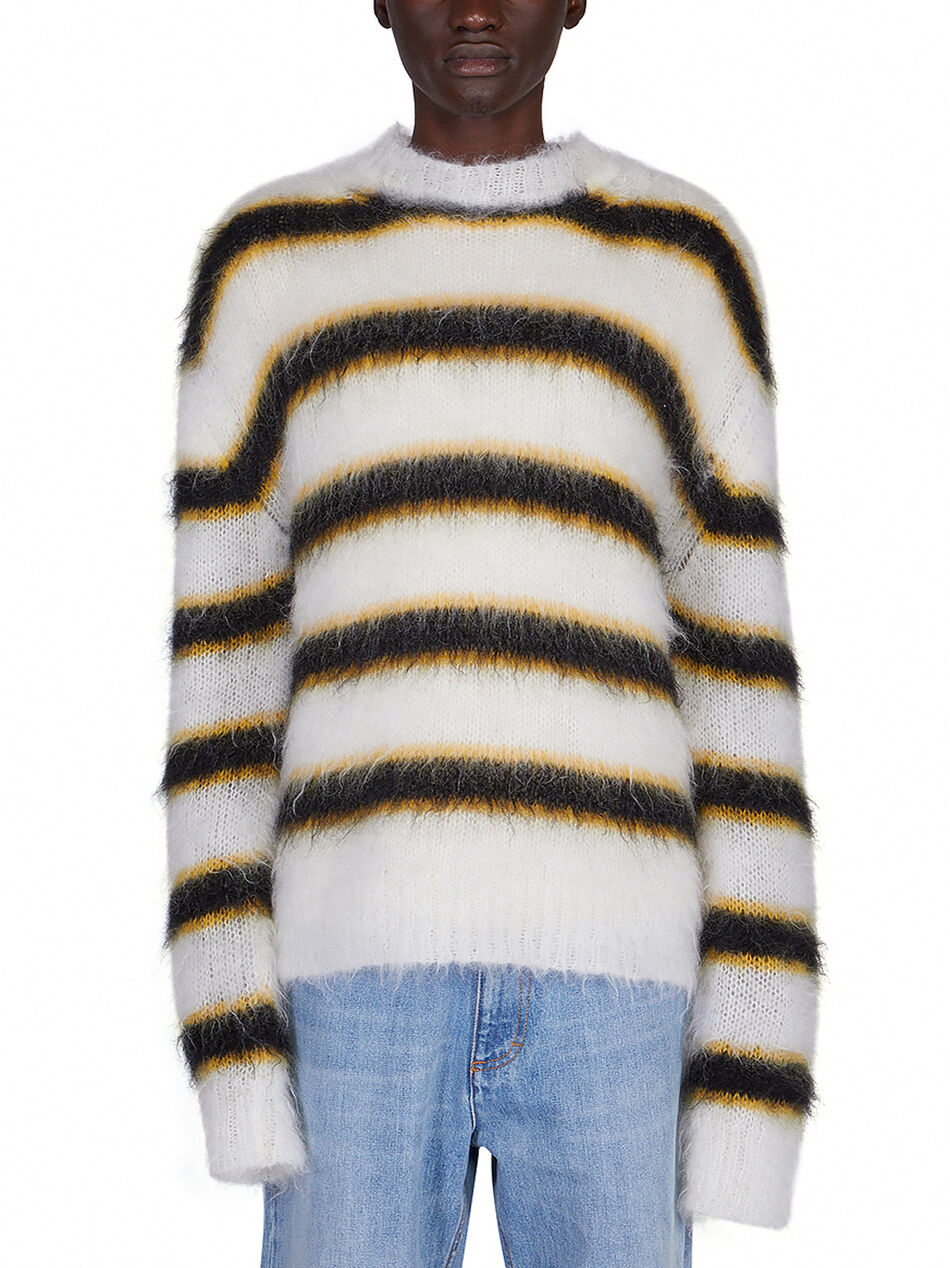Fuzzy Stripe Sweater