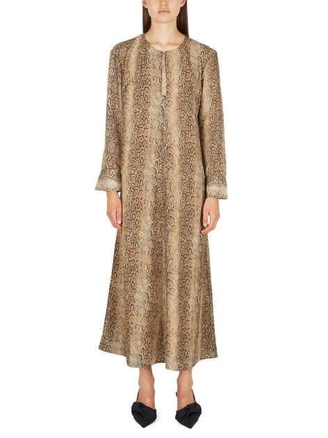 Snake Print Maxi Dress