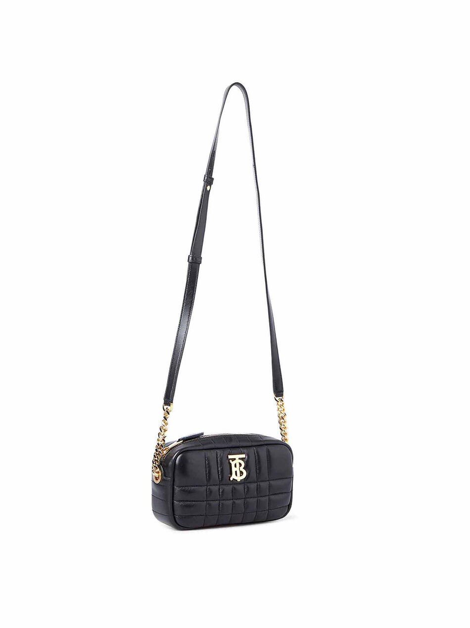 Lola Mini Shoulder Bag in Black Leather