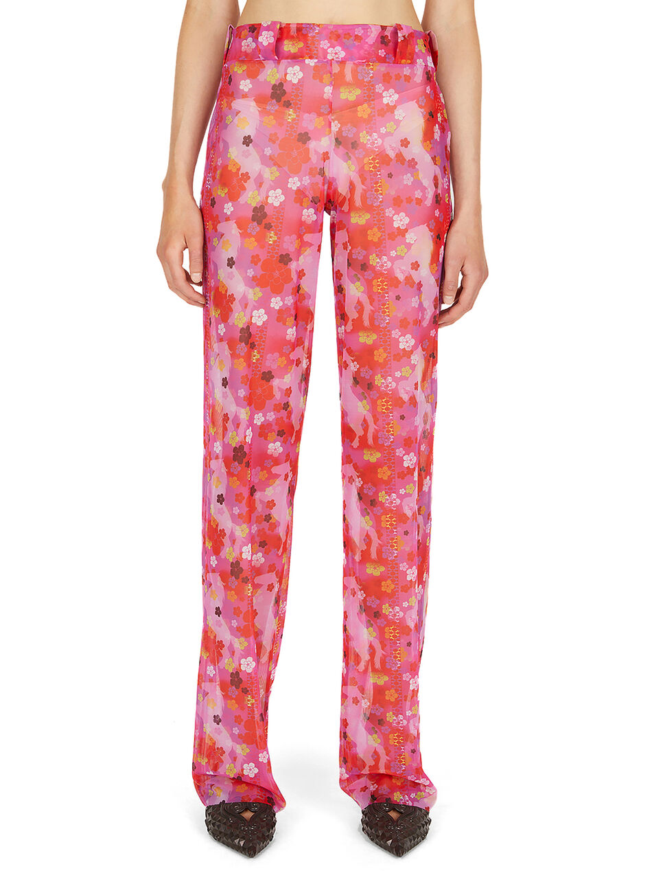 Pony Print Office Pants