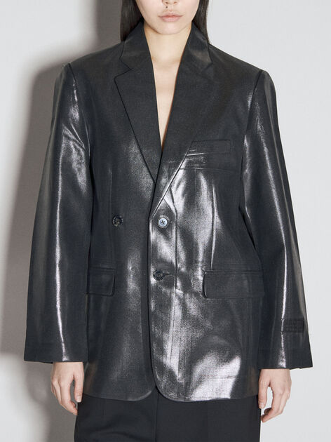 Coated Suit Blazer