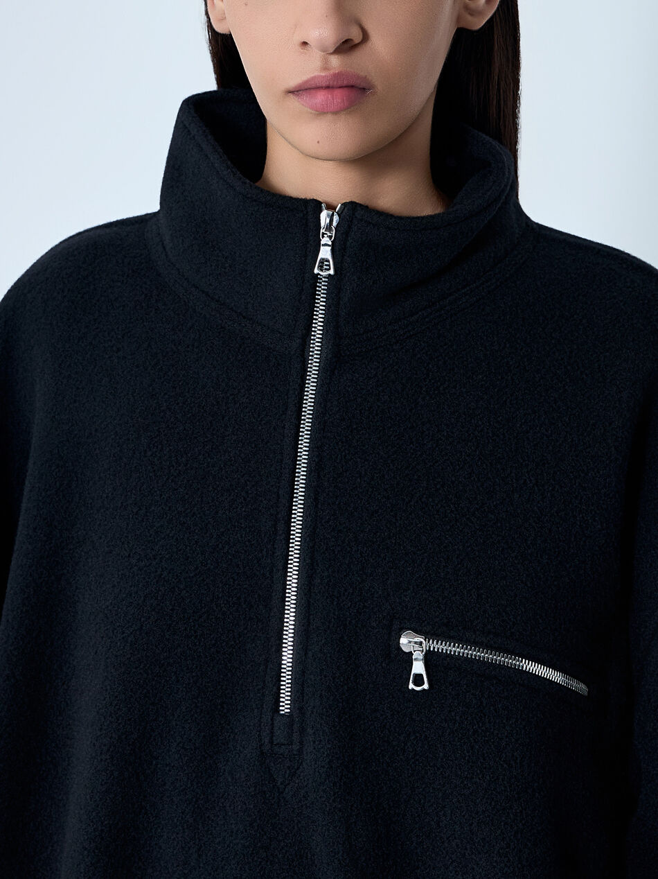 Zip-Up Fleece Sweatshirt