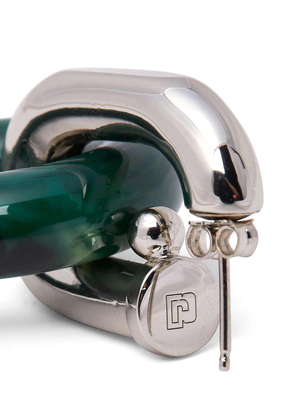 XL Link Double Hoop Earrings