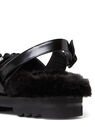 Simone Rocha Low Trek Faux Fur Sandals Black flsra0250026blk