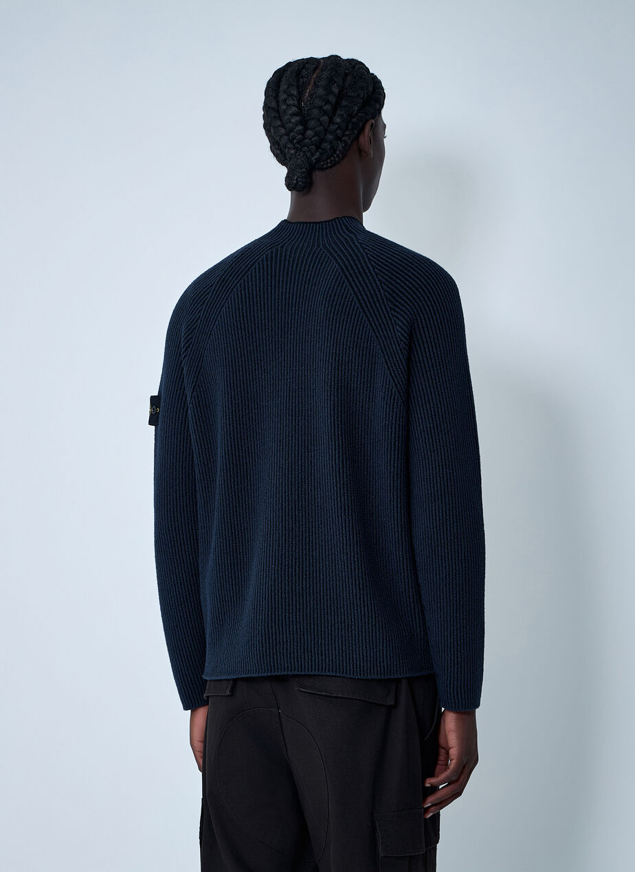 Rib Logo Patch Sweater