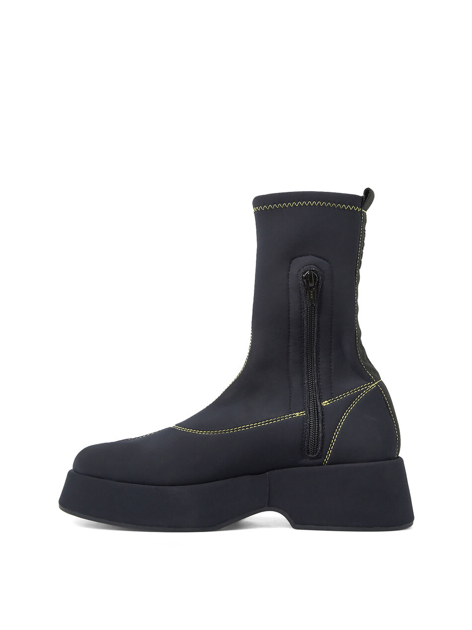 Retro Flatform Sockboot Black