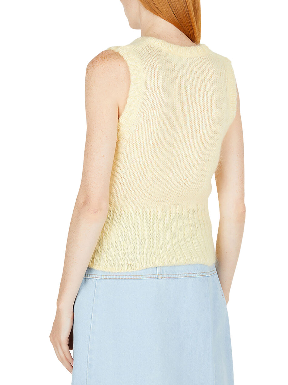 Script Logo Sleeveless Sweater