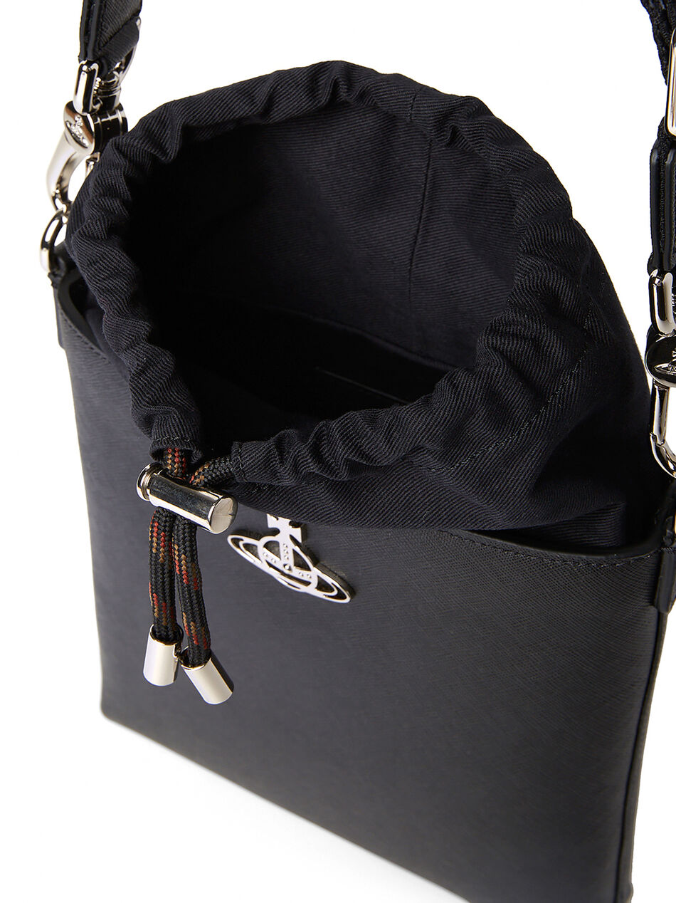 Saffiano Drawstring Crossbody