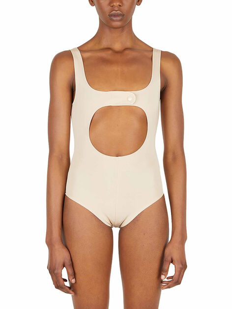 Bodysuit with Circle Cut-Out Details