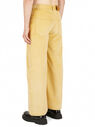 Marni Wide Leg Corduroy Pants Yellow flmni0150021cre